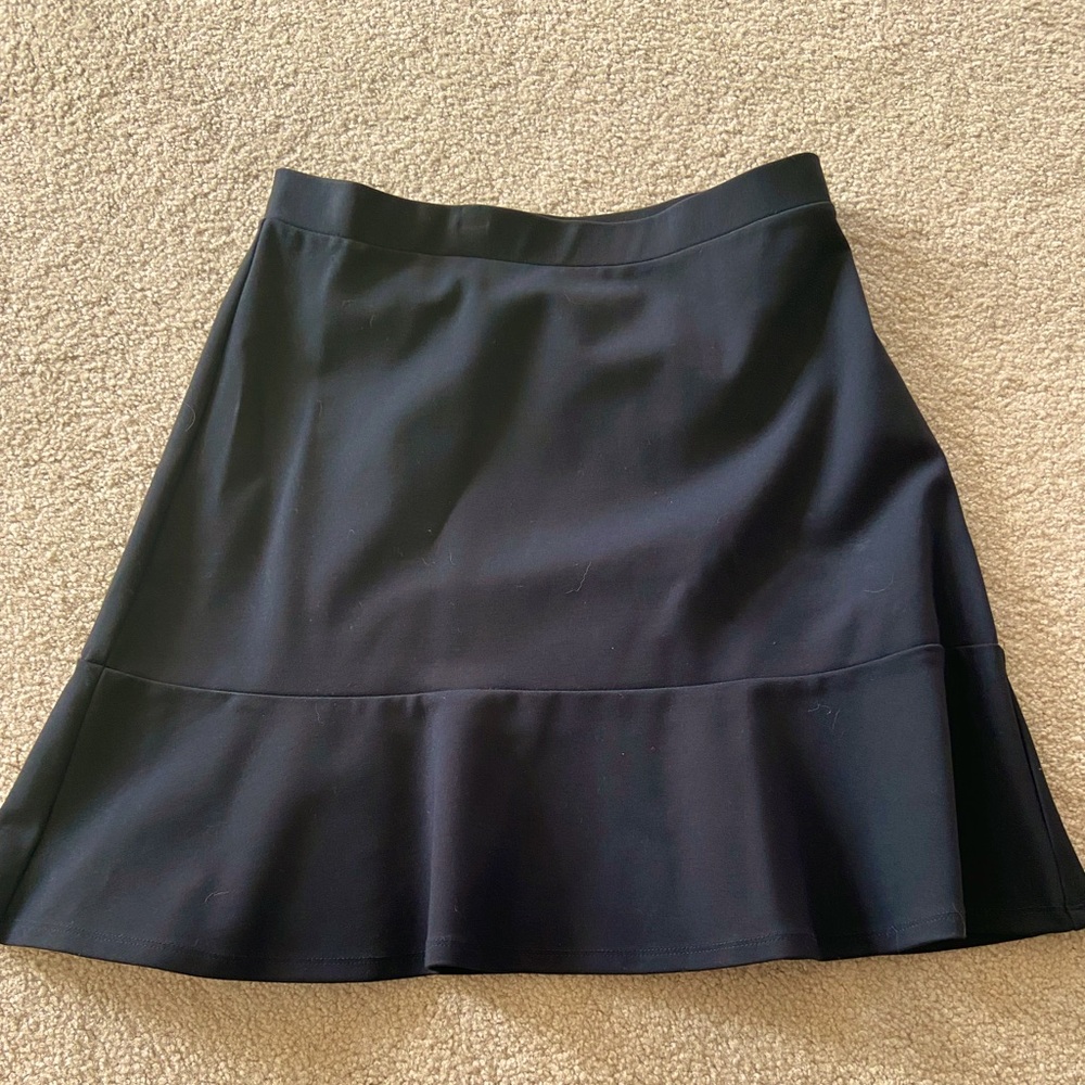 Black ruffle short skirt from The Loft